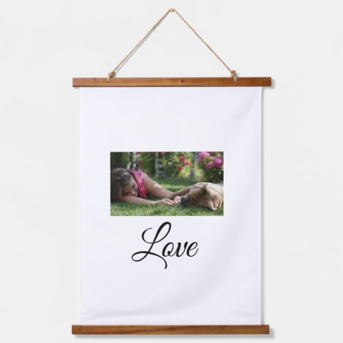 Dog mom love add name text pet name lovers hanging tapestry