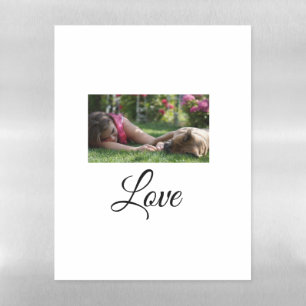 Dog mom love add name text pet name lovers magnetic dry erase sheet