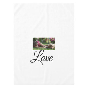 Dog mom love add name text pet name lovers tablecloth