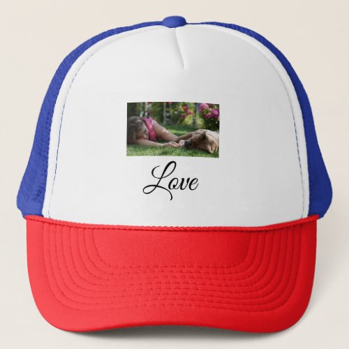 Dog mom love add name text pet name lovers trucker hat