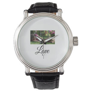 Dog mom love add name text pet name lovers watch