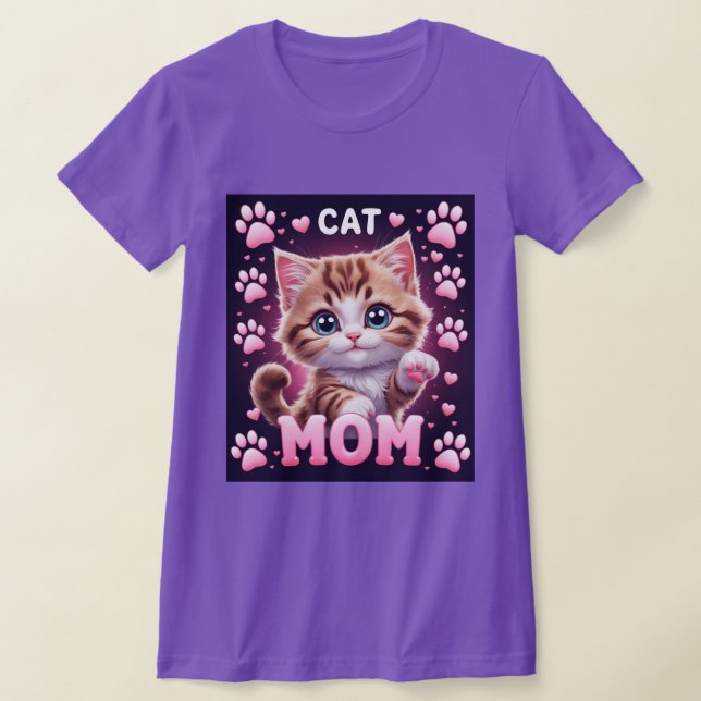 Dog Mom Love – Adorable Puppy Art T-Shirt (Laydown)