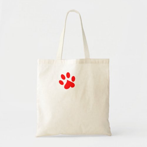 Dog Mom Lover Paw Print Fur Rescue Dog Heart Sweat Tote Bag