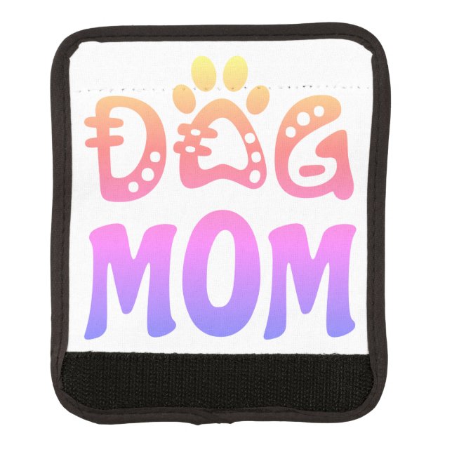 Dog Mom Luggage Handle Wrap (Front)