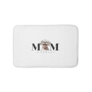 Dog Mom MALTESE Classic T-Shirt Bath Mat