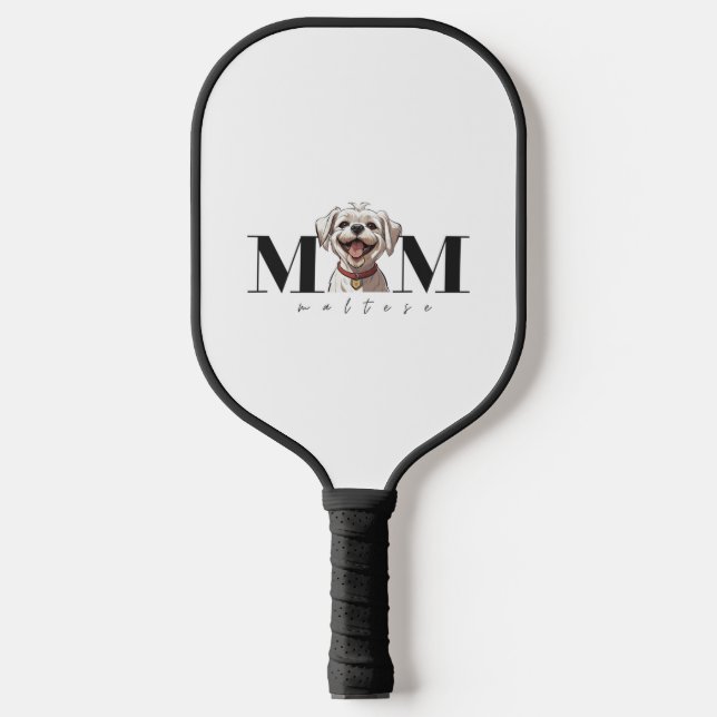 Dog Mom MALTESE Classic T-Shirt Pickleball Paddle (Front)