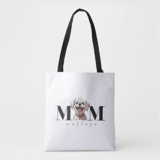 Dog Mom MALTESE Classic T-Shirt Tote Bag