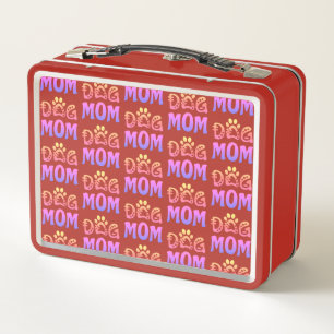 Dog Mom Metal Lunch Box