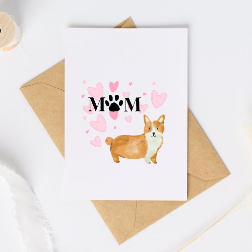 Dog Mom Mothers Day Card