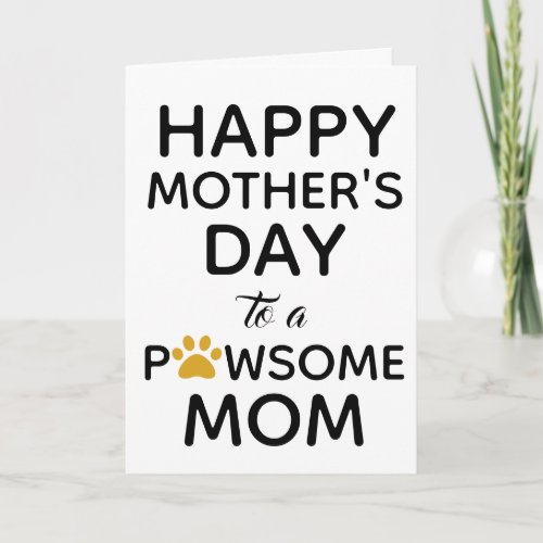 Dog Mom Mothers Day Card