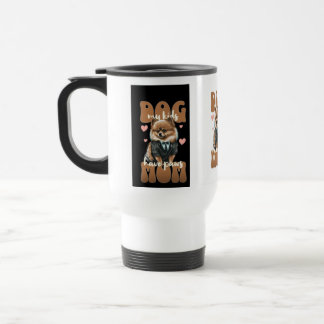 Dog Mom Mug – Coffee & Pup Silhouette – Pet Lover 