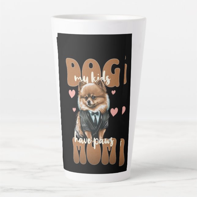 Dog Mom Mug – Custom Name Option – Coffee Cup Gift (Front)