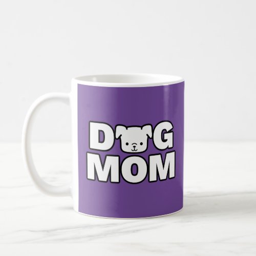 DOG MOM Mug Purple