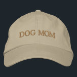 Dog Mom Neutral Embroidered Hat<br><div class="desc">We are always adding new designs daily!</div>