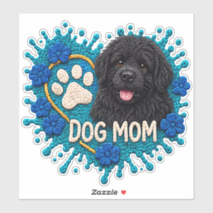 Dog Mom (Newfie) Knit Sticker