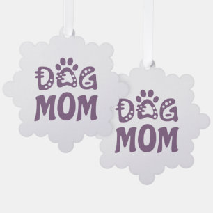 Dog Mom Ornament Card