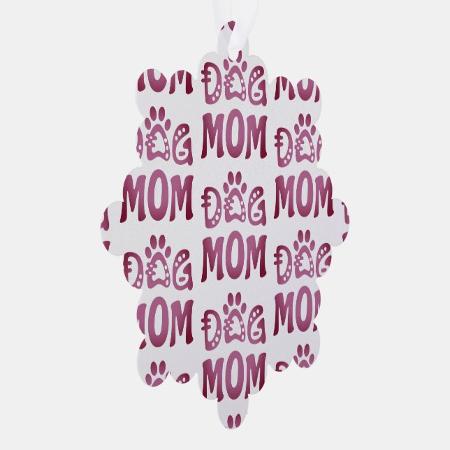 Dog Mom Ornament Card (Right)