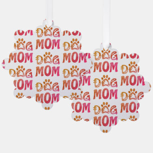 Dog Mom Ornament Card