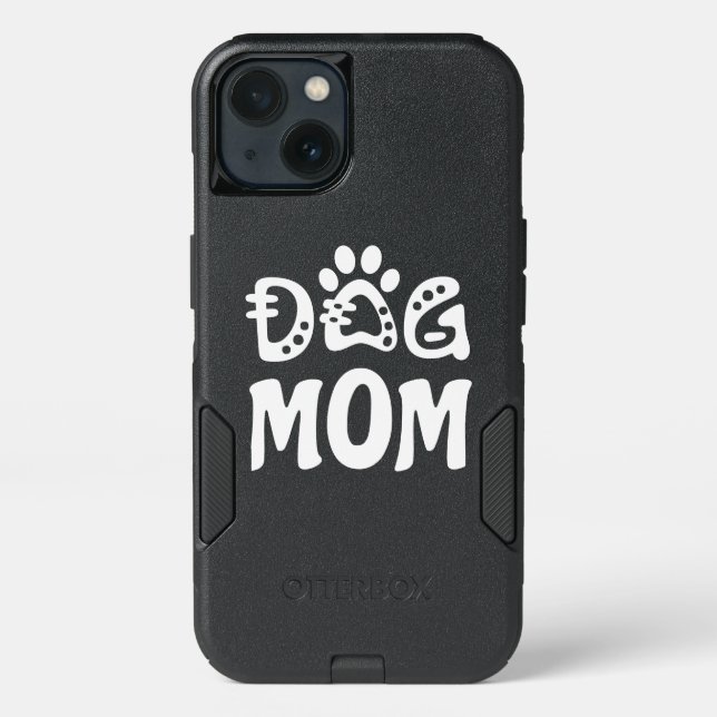 Dog Mom Otterbox iPhone Case (Back)