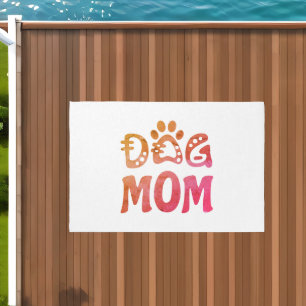 Dog Mom Outdoor Rug