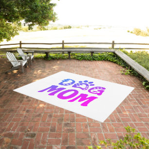 Dog Mom Outdoor Rug