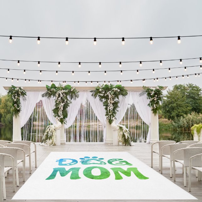 Dog Mom Outdoor Rug (Insitu (Wedding 1))