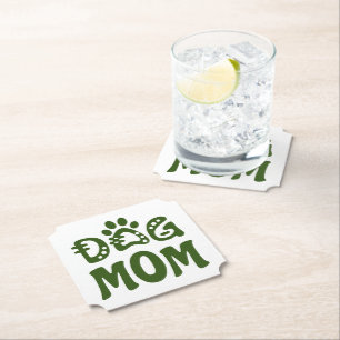 Dog Mom Paper Coaster
