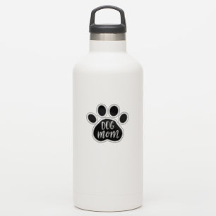 Dog Mom Paw 3" x 3" Custom-Cut Vinyl Stickers