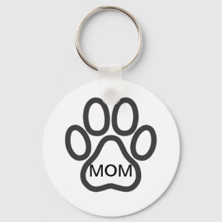 Dog Mom Paw Keychains