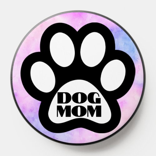 Dog Mom Paw Print Flexible Magnet PopSocket
