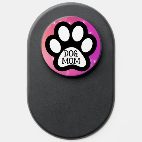 Dog Mom Paw Print Flexible Magnet PopSocket