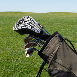 Dog Mom Paw Print Monogram Golf Head Cover