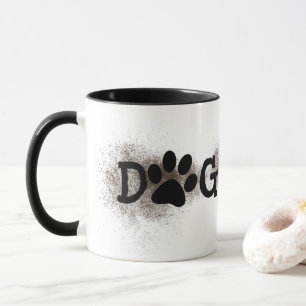 Dog Mom Pawprints with Dirt Mug