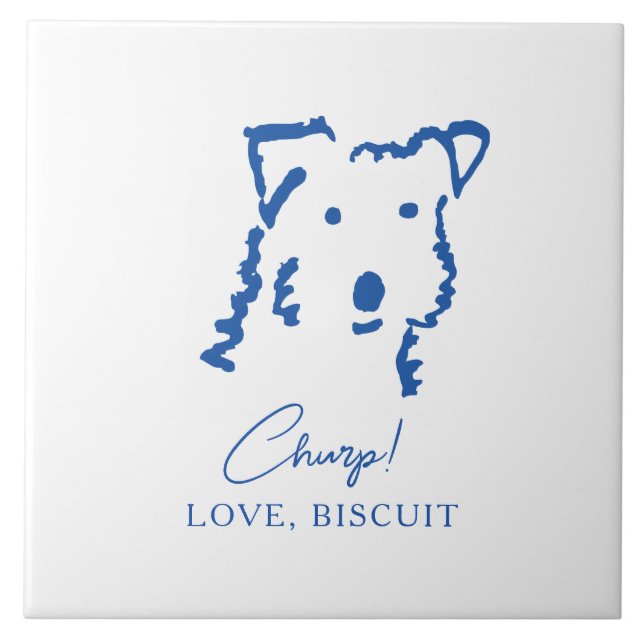 Dog Mom Personalized Fox Terrier Home Decor Tile (Front)