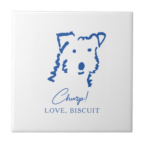 Dog Mom Personalized Fox Terrier Memorial Tile