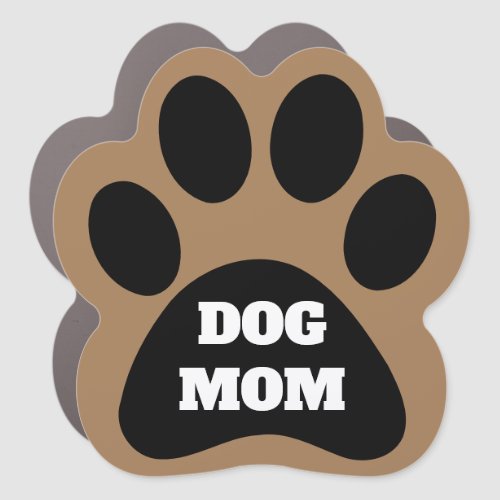 DOG MOM Pet Car Magnet