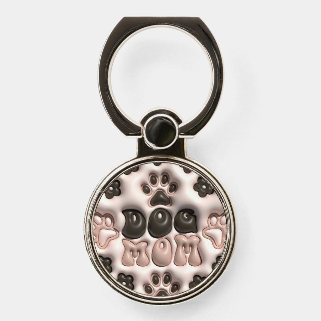 Dog Mom  Phone Ring Stand (Front)