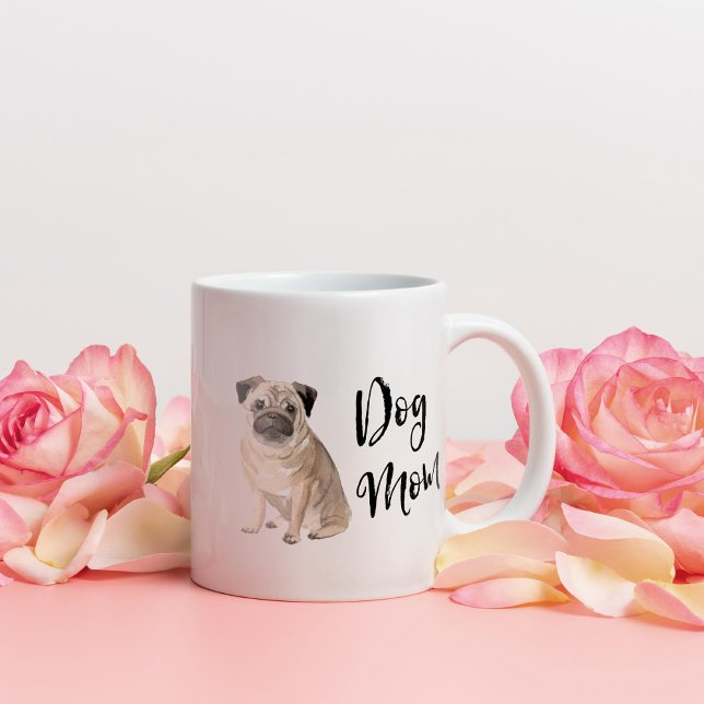 Dog Mom Pug Coffee Mug (Creator Uploaded)