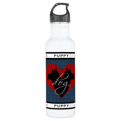 Dog Mom Puppy Love Water Bottle