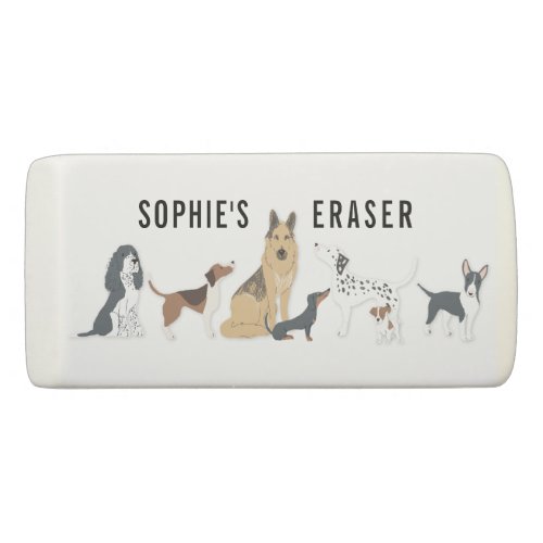 Dog Mom Rescue Mom Dog Breeds Personalized Kids Eraser