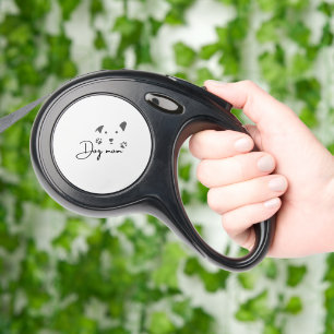 Dog mom retractable pet leash 