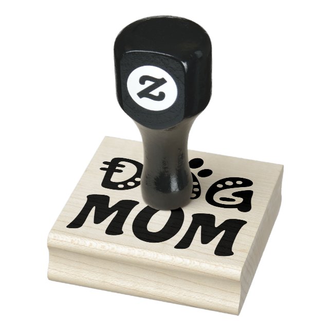 Dog Mom Rubber Stamp (Stamp)
