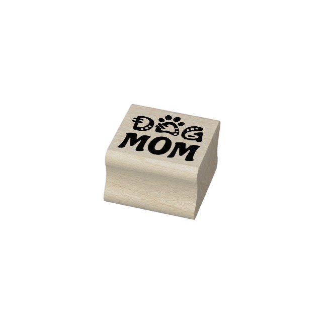 Dog Mom Rubber Stamp (Stamp)