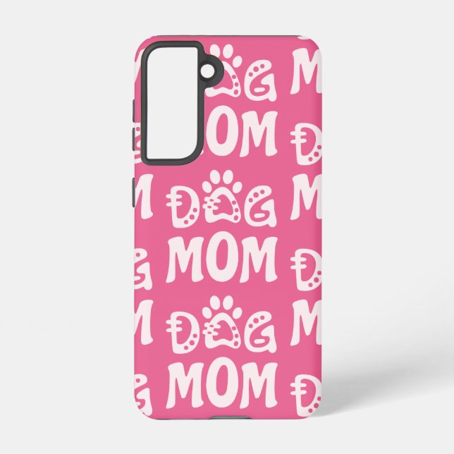 Dog Mom Samsung Galaxy Case (Back)