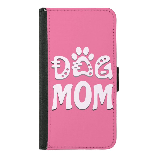 Dog Mom Samsung Galaxy Wallet Case (Front)