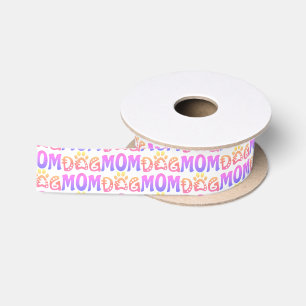 Dog Mom Satin Ribbon