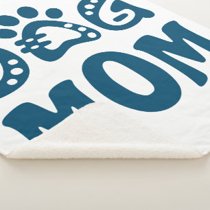 Dog Mom Sherpa Blanket