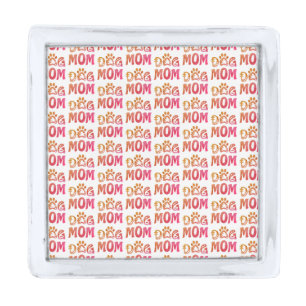 Dog Mom Silver Finish Lapel Pin