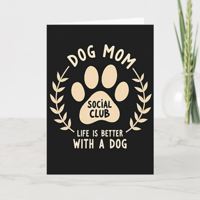 Dog Mom Social Club Card (Front)