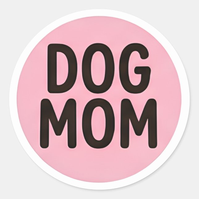 Dog Mom Sticker – Cute Dog Lover Decal (Front)